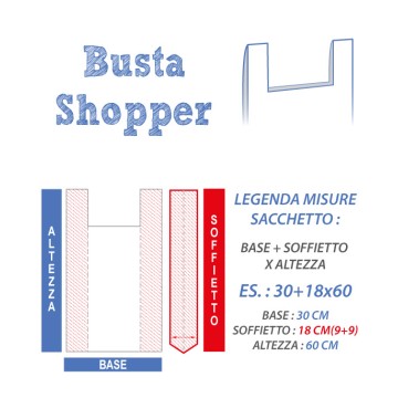 Shopper Plastica con logo